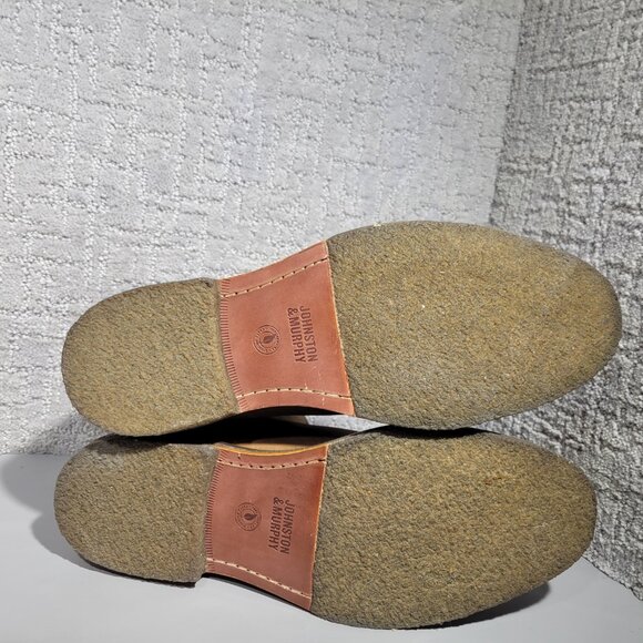 Johnston & Murphy Calder Men's US Size 12M Brown Oiled Full Grain Chelsea Boots - Picture 8 of 9